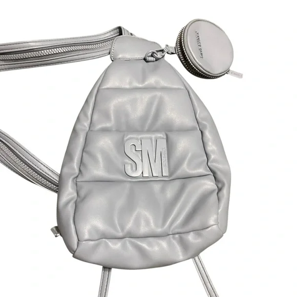 Steve Madden BJayaa Grey Convertible‎ Sling Backpack Crossbody Steven Madden Blue Multi Sling Backpack Bida Nylon Crossbody  main image 3